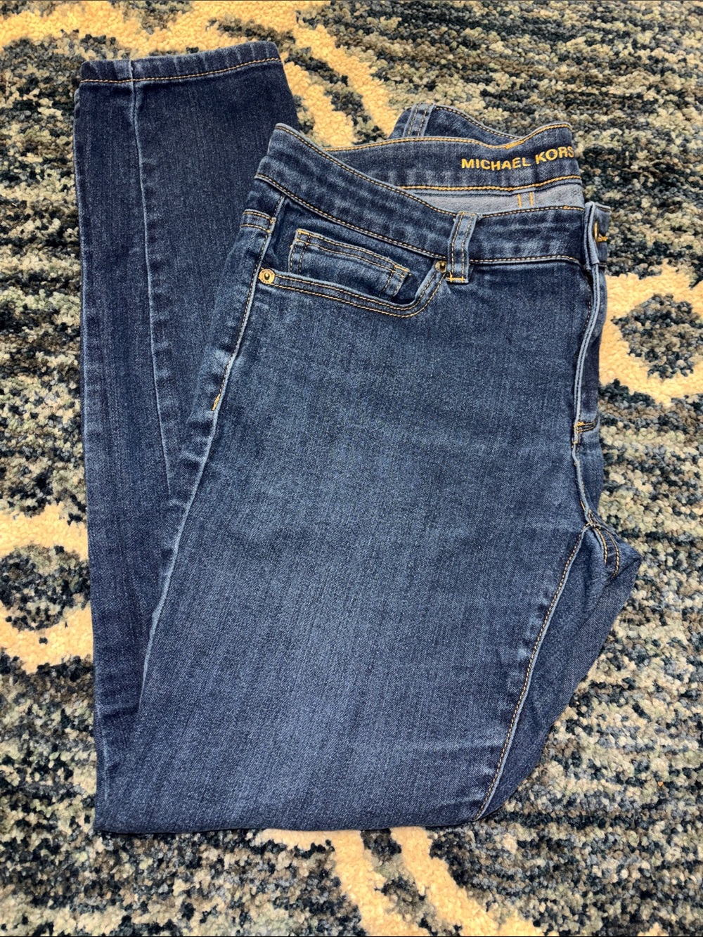 Michael Kors Women's Dark Blue Skinny Jeans